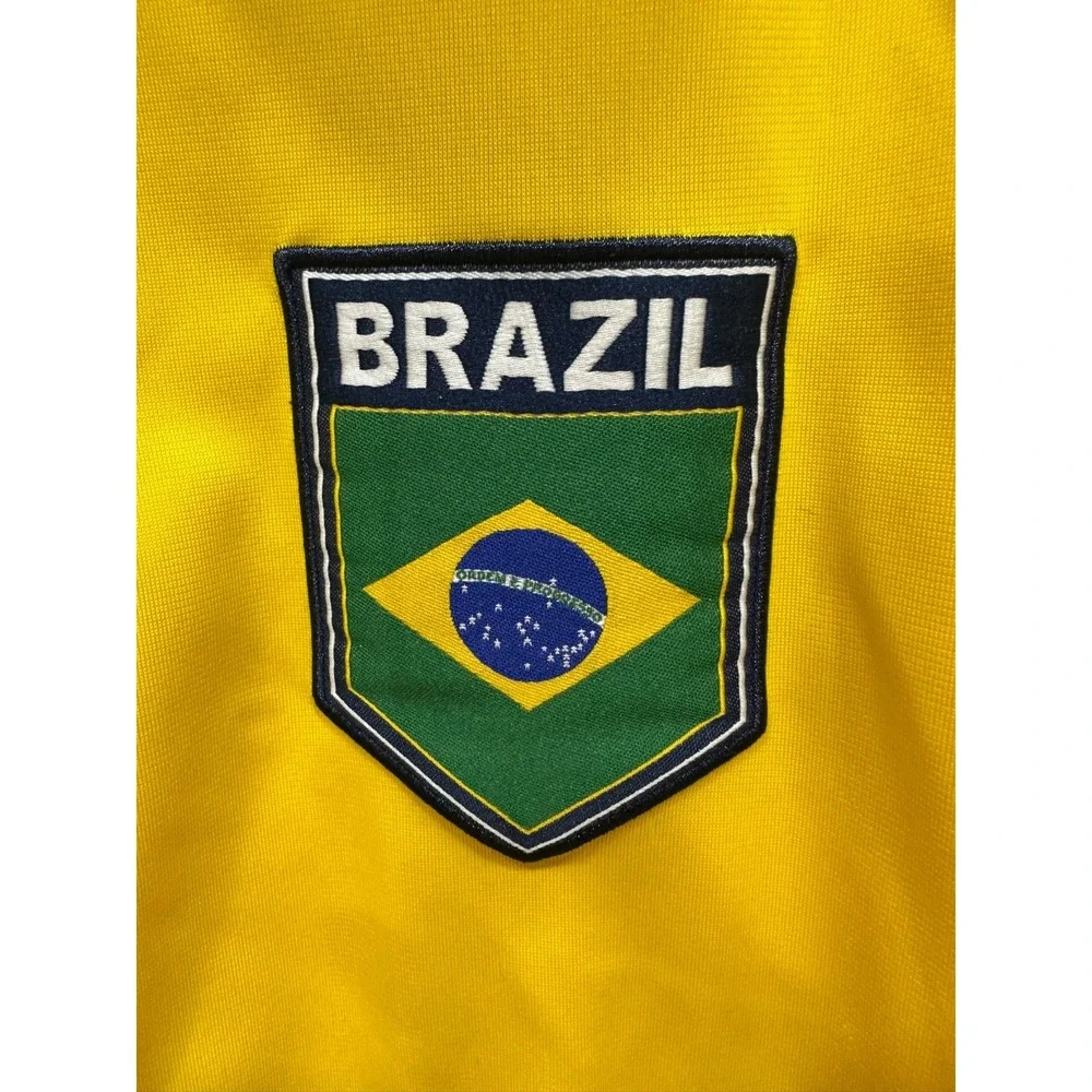 rhinox brazil yellow soccer /track jacket men's‎ medium